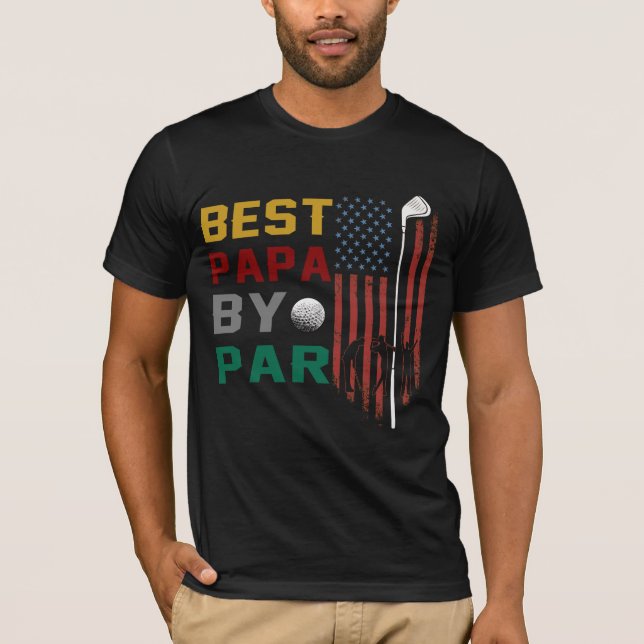best pappa by par golf T-Shirt (Framsida)