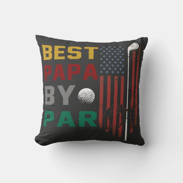 best pappa by par golf T-Shirt Kudde (Framsida)