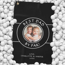 Best Pappa by Par Golfer Photo Roligt Gift Black W