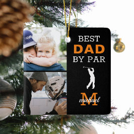 Best Pappa by Par Photo Monogram Ceramic Ornamic Julgransprydnad Keramik