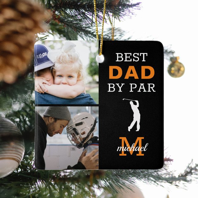 Best Pappa by Par Photo Monogram Ceramic Ornamic Julgransprydnad Keramik (Skapare uppladdad)