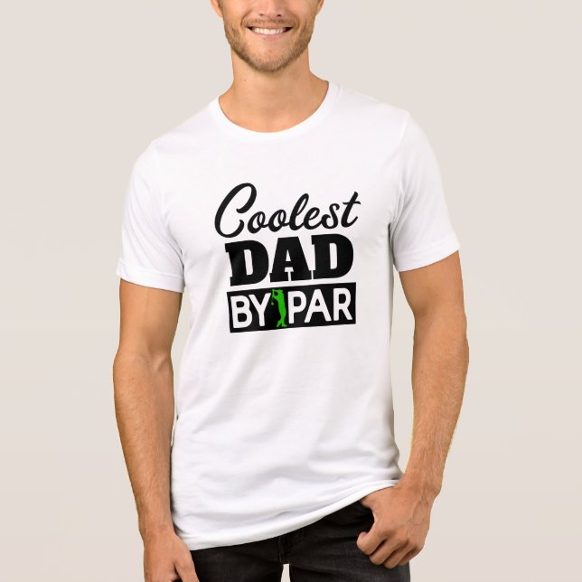 Best Pappa by Par Shirt - Funny Golf Pun Tee (Framsida)
