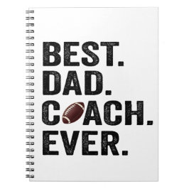 Best Pappa Coach All Fars dag Football Gift Anteckningsbok