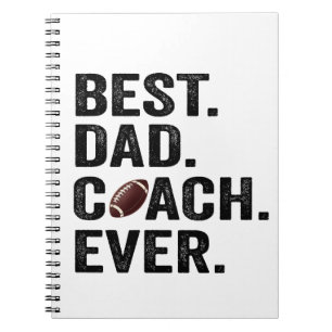 Best Pappa Coach All Fars dag Football Gift Anteckningsbok