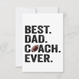 Best Pappa Coach All Fars dag Football Gift Tack Kort