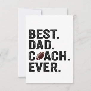 Best Pappa Coach All Fars dag Football Gift Tack Kort