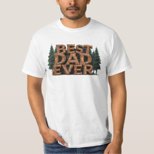 *~* BEST PAPPA EVER Fars dag Rustic AP86 T Shirt