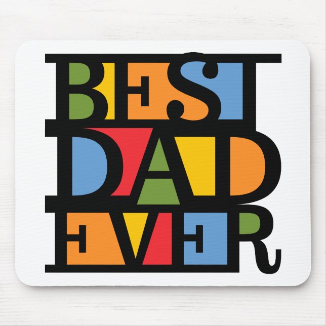 BEST PAPPA EVER mousepad Musmatta (Framsidan)