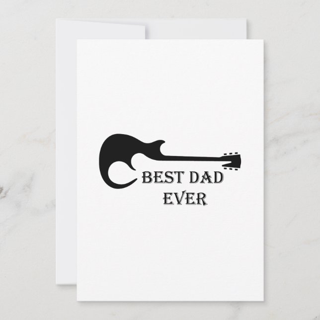 Best Pappa Guitar Funny Guitarist Musician Gift (Framsida)