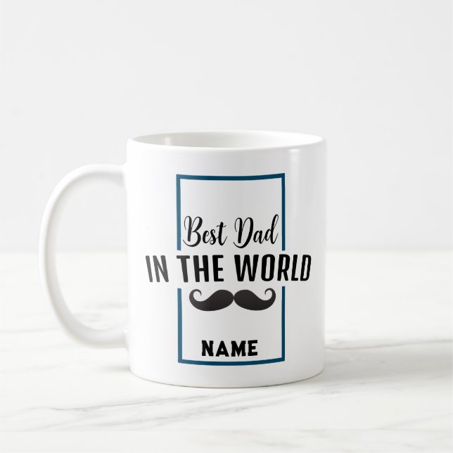 "Best Pappa in World" Coffee Mugg (Vänster)