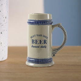 Best Pappa Message Fars dag Beer Stein Sejdel