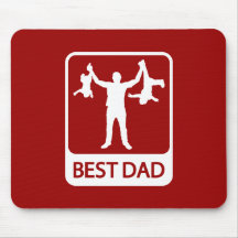 Best Pappa Mousepad - Funny Far Holding Children