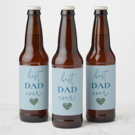 Best Pappa någonsin Beer Label | Fars dag Gift Ölflaska Etikett