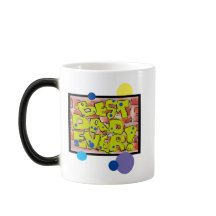 Best Pappa någonsin Graffiti Morphing Mugg
