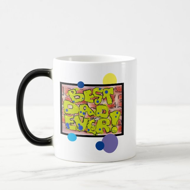 Best Pappa någonsin Graffiti Morphing Mugg (Vänster)