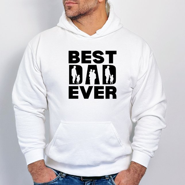 Best Pappa någonsin Kid Silhouette Hoodie (Skapare uppladdad)