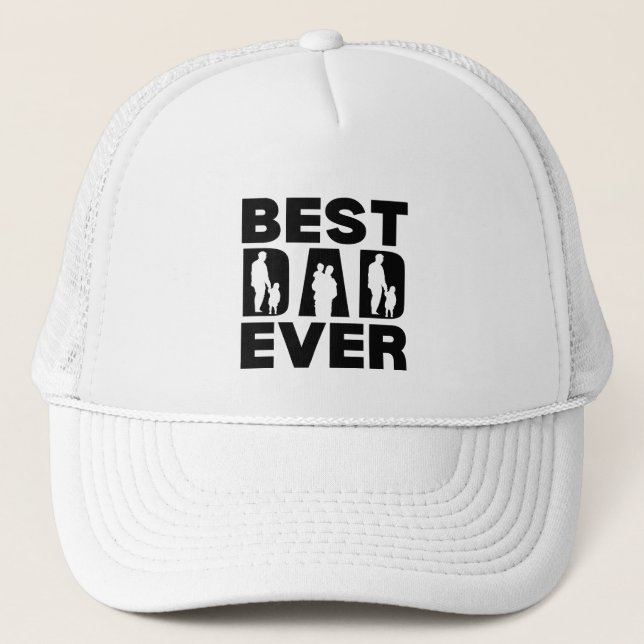 Best Pappa någonsin Kid Silhouette Keps (Framsida)