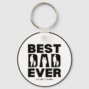 Best Pappa någonsin Kid Silhouette Nyckelring