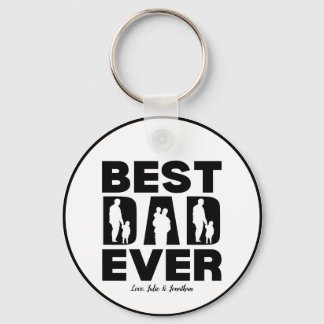 Best Pappa någonsin Kid Silhouette Nyckelring