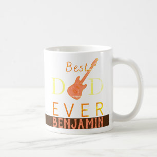 Best Pappa någonsin Music Guitar Fars dag Kaffemugg