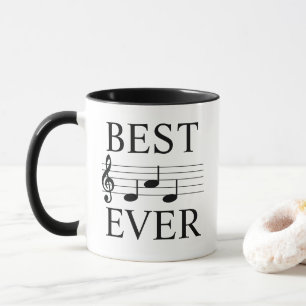 Best Pappa någonsin Musician Musik noter Treble Cl Mugg