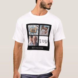 Best Pappa någonsin Photo Collage T-Shirt