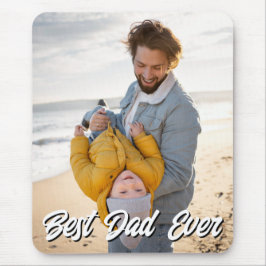 Best Pappa någonsin Photo Fars dag Gift Musmatta