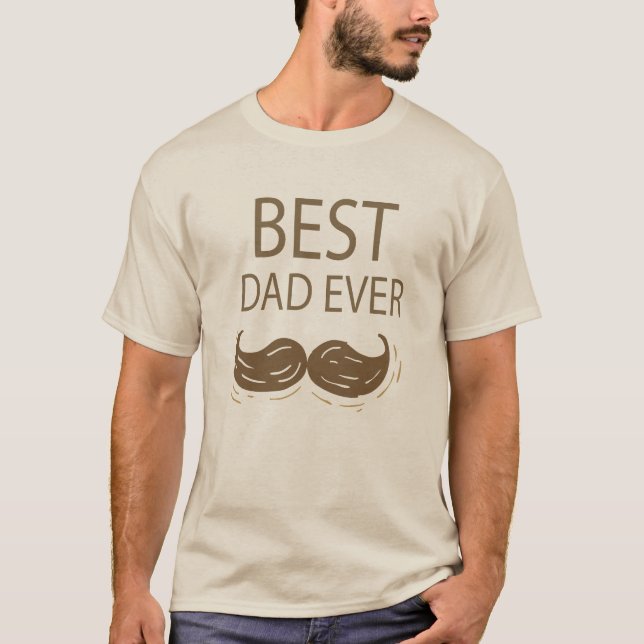 "Best Pappa någonsin" T-Shirt Perfekt Fars dag Gif (Framsida)