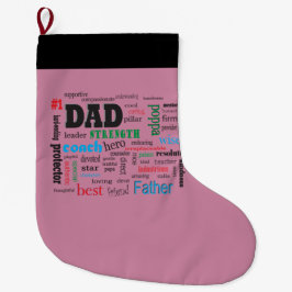 Best Pappa Ord Cloud Liten Julstrumpa