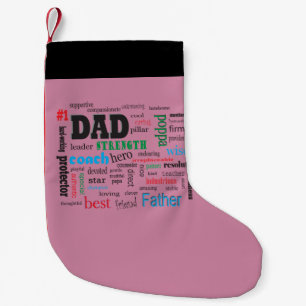 Best Pappa Ord Cloud Liten Julstrumpa