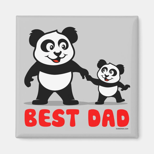 Best Pappa Panda Magnet (Framsidan)