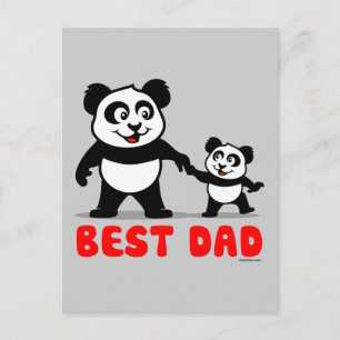 Best Pappa Panda Vykort