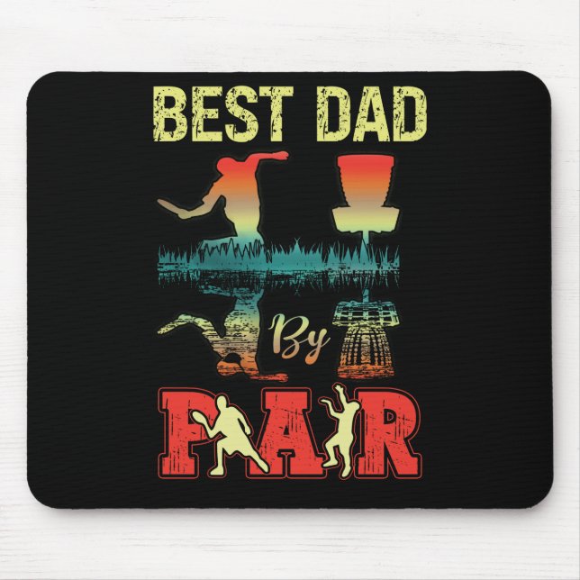 Best Pappa Par Discgolf Discgolfer Frisbee Golfing Musmatta (Framsidan)