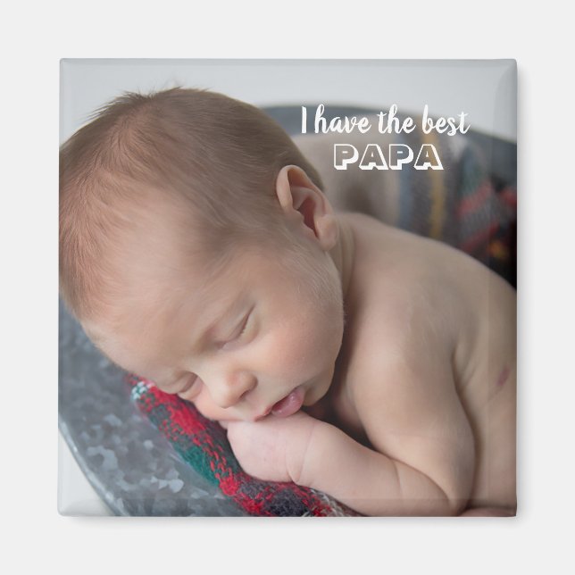 Best Pappa Photo Magnet (Framsidan)