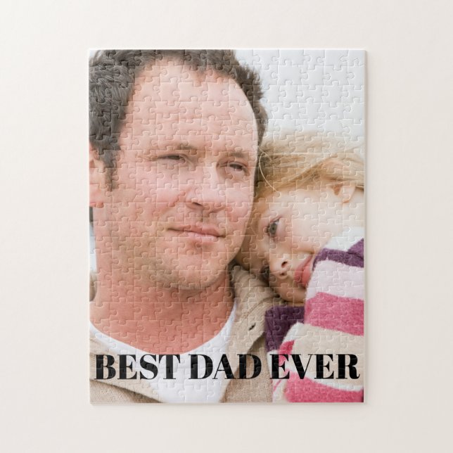 Best Pappa Photo Pussel (Vertikal)