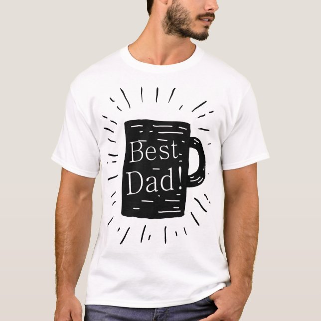 "Best Pappa" T-Shirt - Perfekt Gift för Fars dag (Framsida)
