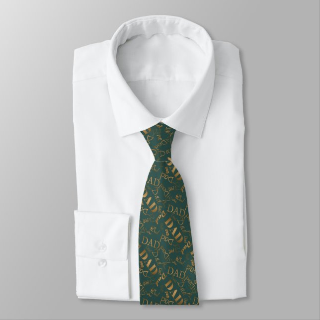 Best Pappa Tie, Fars dag Gift Manar Neck tie Slips (Bunden)