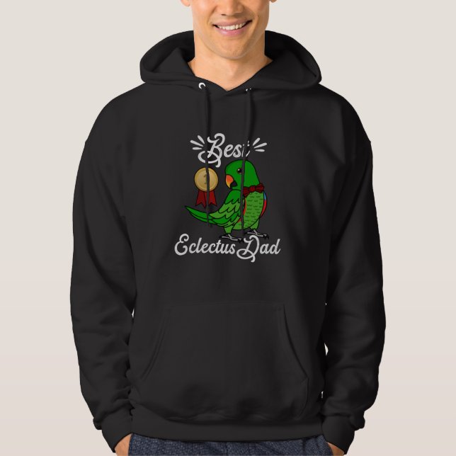 Best Parrot Dad I Male Eclectus Hoodie (Framsida)