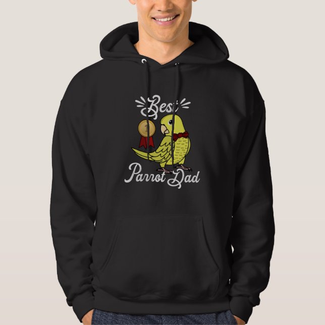 Best Parrot Dad I Yellow Parrotlet Hoodie (Framsida)