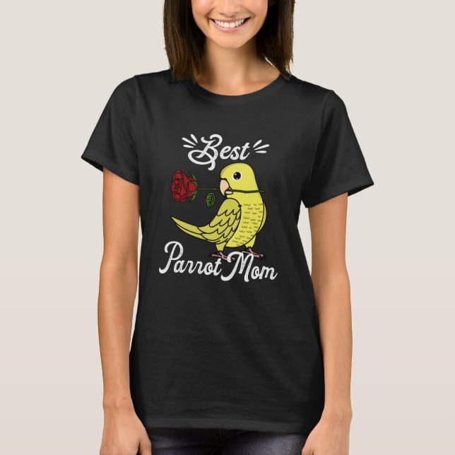 Best Parrot Mamma I Gult Parrotlet T Shirt (Framsida)