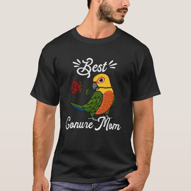 Best Parrot Mamma I Jenday Conure T Shirt (Framsida)