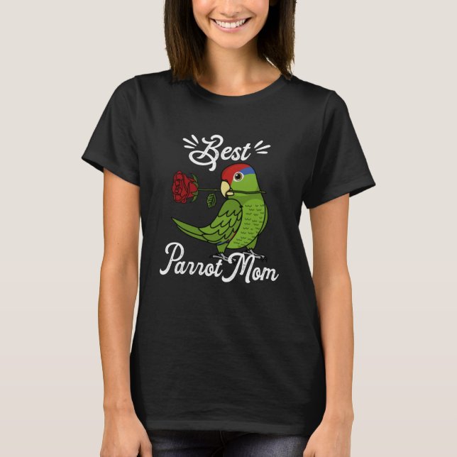 Best Parrot Mamma I, Mexikanska Röda med Amazon T Shirt (Framsida)