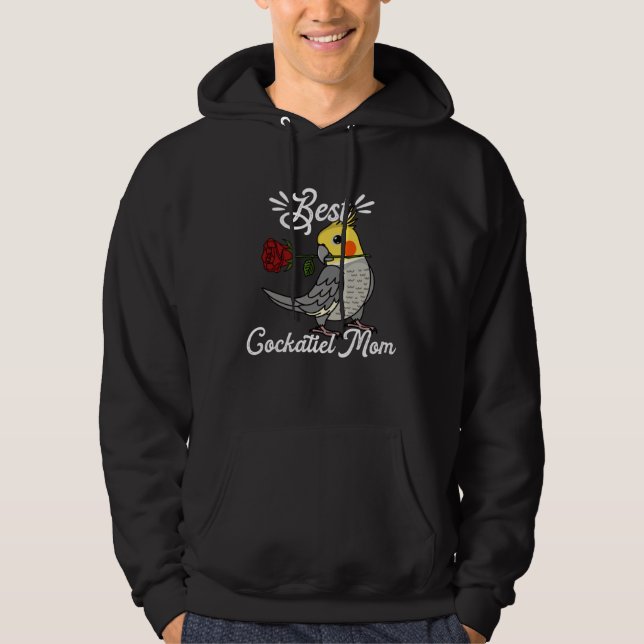 Best Parrot Mom I Cockatiel Hoodie (Framsida)