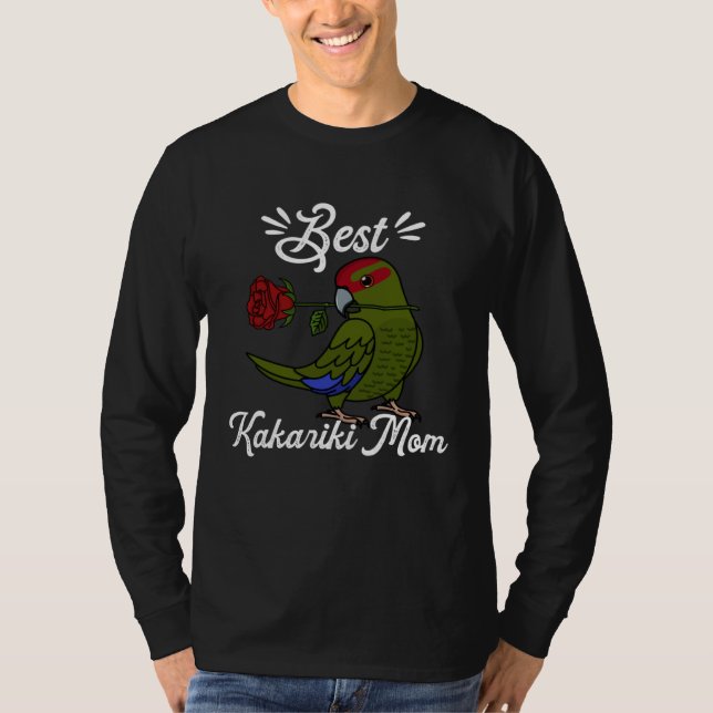 Best Parrot Mom I Red crowned Kakariki T Shirt (Framsida)