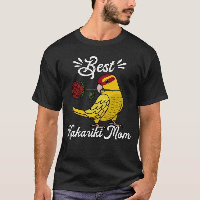 Best Parrot Mom I Yellow Lutino Kakariki T Shirt (Framsida)
