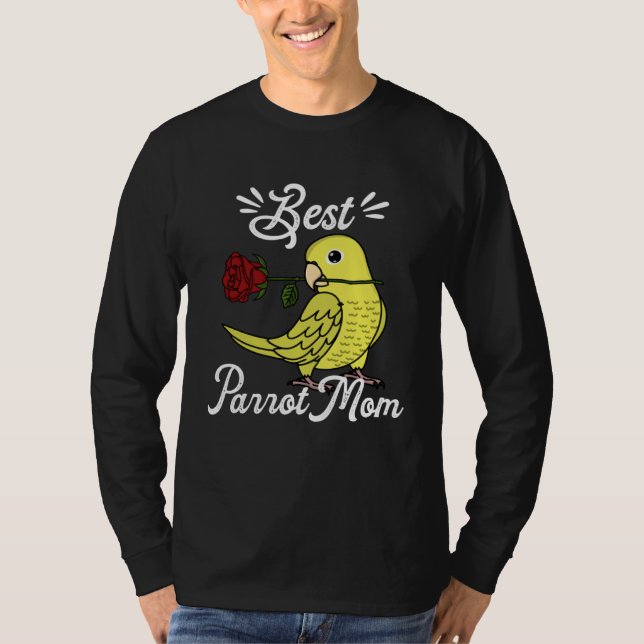 Best Parrot Mom I Yellow Parrotlet T Shirt (Framsida)