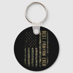Best Pawpaw nånsin Camouflage American Flagga Papp Nyckelring