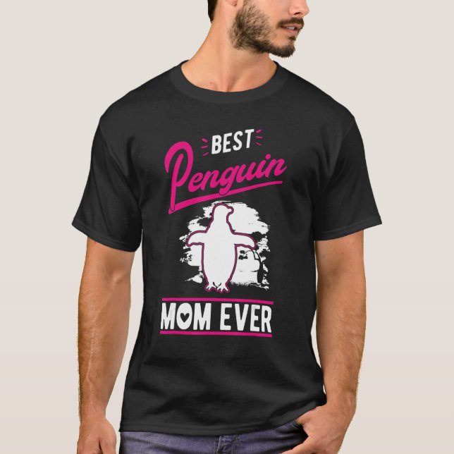 Best Penguin Mom Ever T Shirt (Framsida)