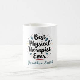 Best Physical Therapist Ever Typography Gift Kaffemugg