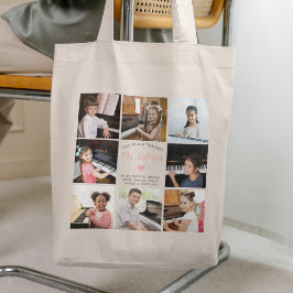 Best Piano Teacher Photo Collage Modern Tygkasse